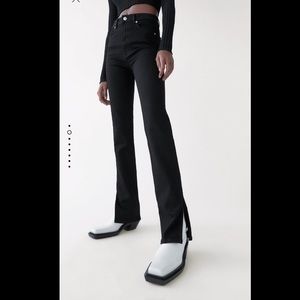 Zara Split Skinny High Rise Jeans